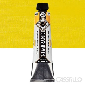 Casstillo Acrilico Rembrandt Tubo 9 40 Ml N 272 Amarillo Transparente Medio