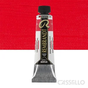 Casstillo Acrilico Rembrandt Tubo 9 40 Ml N 306 Rojo Cadmio Oscuro
