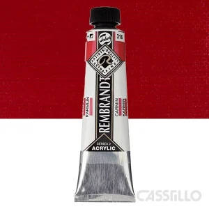 Casstillo Acrilico Rembrandt Tubo 9 40 Ml N 318 Carmin