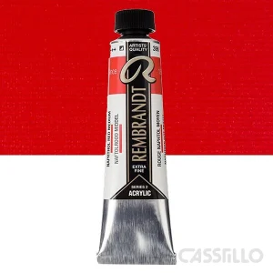 Casstillo Acrilico Rembrandt Tubo 9 40 Ml N 396 Rojo Naftol Medio