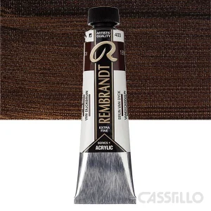 Casstillo Acrilico Rembrandt Tubo 9 40 Ml N 403 Pardo Van Dyck