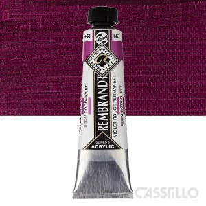 Casstillo Acrilico Rembrandt Tubo 9 40 Ml N 567 Violeta Rojo Permanent