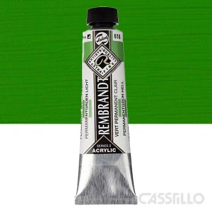 Casstillo Acrilico Rembrandt Tubo 9 40 Ml N 618 Verde Permanente Claro