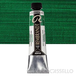 Casstillo Acrilico Rembrandt Tubo 9 40 Ml N 619 Verde Permanente Oscuro