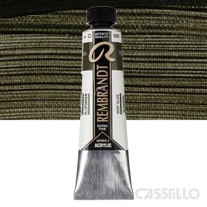 Casstillo Acrilico Rembrandt Tubo 9 40 Ml N 620 Verde Oliva