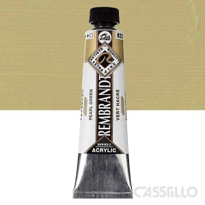 Casstillo Acrilico Rembrandt Tubo 9 40 Ml N 822 Verde Perla
