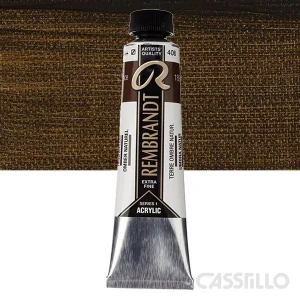 Casstillo Acrilico Rembrandt Tubo 9 40 Ml N408 Tierra Sombra Natural