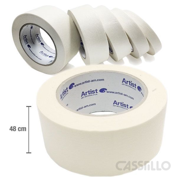 Casstillo-Artist-Cinta-Adhesiva-Creppe-48Mm-X-45M Cinta Adhesiva Creppé Artist 48 Mm X 45 M - Imagen 1