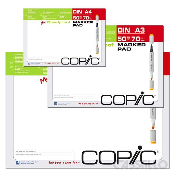 Casstillo-Copic-Bloc-Especial-Para-Rotulador-A4-50-Hojas-70-Grs Bloc Especial Para Rotulador A4 Copic 50 Hojas 70 Gramos - Imagen 1