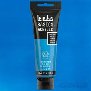 Casstillo Liquitex Acrilico Basics 118 Ml Azul Fluorescente