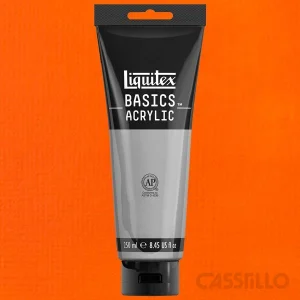 Casstillo Liquitex Acrilico Basics 250 Ml Tono Naranja Cadmio