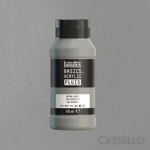 Casstillo Liquitex Acrilico Basics Fluido 118 Ml Gris Neutro 5 Casstillo Liquitex Acrilico Basics Fluido 118 Ml Gris Neutro 5