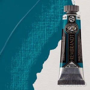 Casstillo Pintura Al Oleo Rembrandt T 6 15 Ml Azul Turuesa Cobalto
