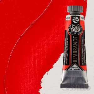 Casstillo Pintura Al Oleo Rembrandt T 6 15 Ml Rojo Permanente Medio