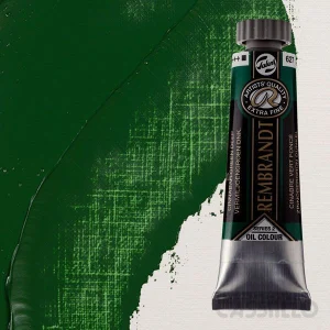 Casstillo Pintura Al Oleo Rembrandt T 6 15 Ml Verde Cinabrio Oscuro
