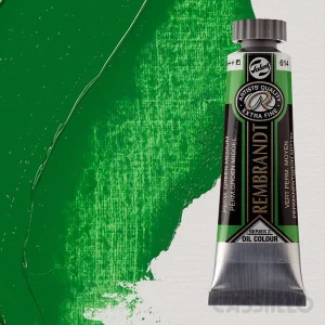Casstillo Pintura Al Oleo Rembrandt T 6 15 Ml Verde Permanente Medio