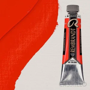 Casstillo Pintura Al Oleo Rembrandt T 9 40 Ml Rojo Cadmio Medio