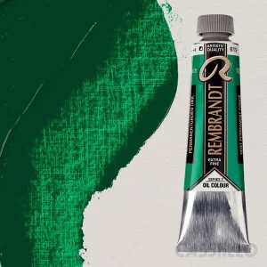 Casstillo Pintura Al Oleo Rembrandt T 9 40 Ml Verde Permanente Oscuro