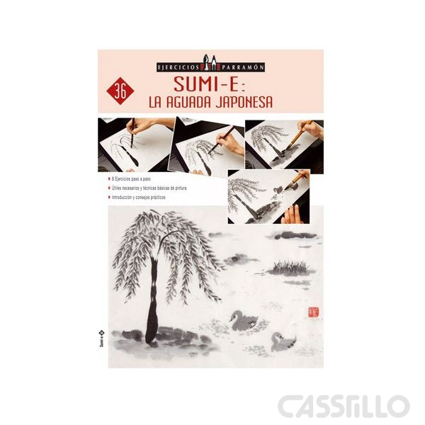Casstillo-Ejercicios-Parramon-Sumi-E-La-Aguada-Japonesa Libro Sumi-E: La Aguada Japonesa Ejercicios Parramon - Imagen 1