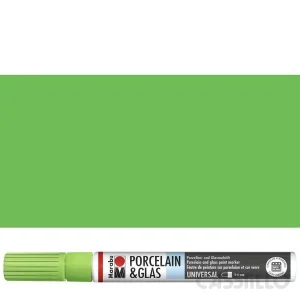 Casstillo Marabu Rotulador Para Porcelana 3 4Mm 158 Verde Manzana