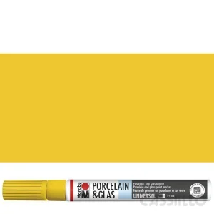 Casstillo Marabu Rotulador Para Porcelana 3 4Mm 220 Amarillo Sol