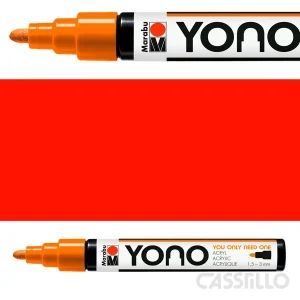 Casstillo Marabu Yono Rotulador Acrilico 1 5 3 Mm Naranja 013