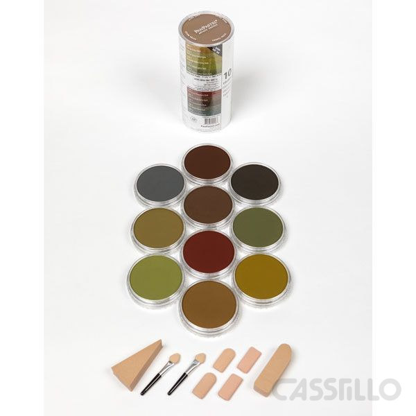 Casstillo-Panpastel-Set-10-Colores-Calidos-Oscuros Panpastel Set 10 Colores Cálidos Oscuros - Imagen 1