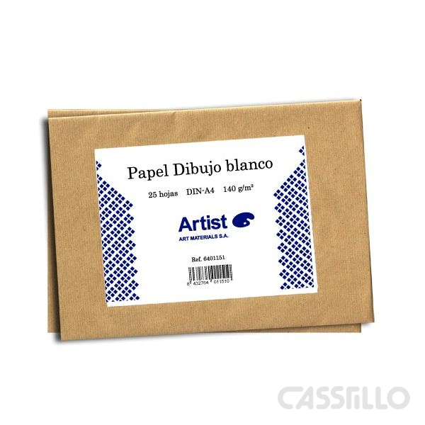 Casstillo-Paquete-25-Hojas-Din-A4-140-Grs Paquete 25 Hojas Din A4 Artist 140 Gr - Imagen 1