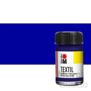 Casstillo Pintura Marabu Textil 15Ml 053 Azul Oscuro
