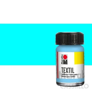 Casstillo Pintura Marabu Textil 15Ml 090 Azul Claro