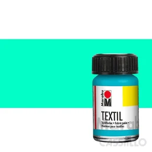 Casstillo Pintura Marabu Textil 15Ml 091 Azul Caribe