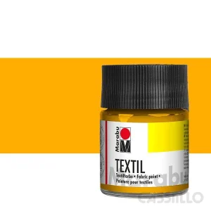 Casstillo Pintura Para Ropa Marabu Textil 50Ml 021 Amarillo Medio