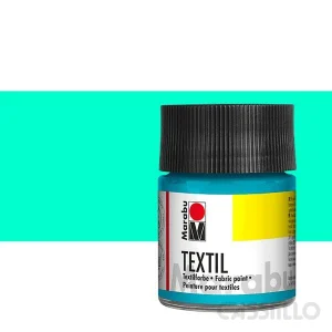 Casstillo Pintura Para Ropa Marabu Textil 50Ml 091 Azul Caribe