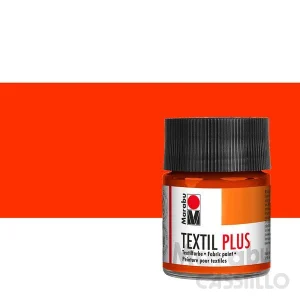 Casstillo Pintura Para Ropa Marabu Textil Plus 50Ml 023 Rojo Naranja