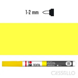 Casstillo Rotulador Para Tela Marabu Textil Painter 1 2Mm 019 Amarillo