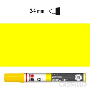 Casstillo Rotulador Para Tela Marabu Textil Painter 2 4Mm 019 Amarillo