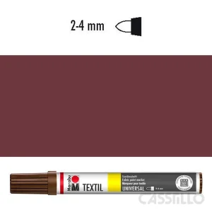 Casstillo Rotulador Para Tela Marabu Textil Painter 2 4Mm 046 Marron Medio