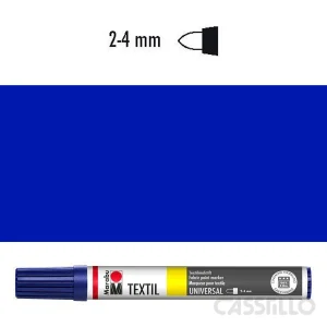 Casstillo Rotulador Para Tela Marabu Textil Painter 2 4Mm 053 Azul Oscuro