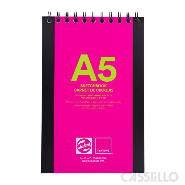 Casstillo-Talens-Pantone-Sketchbook-A5-Fscm70 Bloc Talens Pantone Sketchbook A5 Fscm70 - Imagen 1