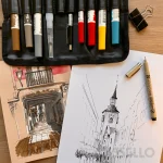 Urban Sketching con Juan Linares Set de Iniciación Cuadernos con Instrucciones - Imagen 3