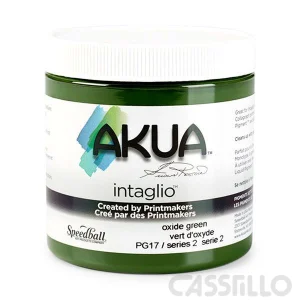 Casstillo Speedball Akua Tinta Intaglio 236Ml Oxide Verde