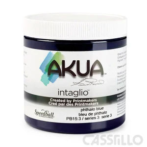 Casstillo Speedball Akua Tinta Intaglio 236Ml Phthalo Azul