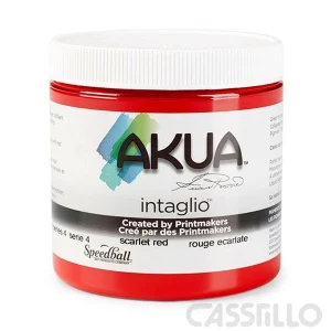 Casstillo Speedball Akua Tinta Intaglio 236Ml Rojo Escarlata