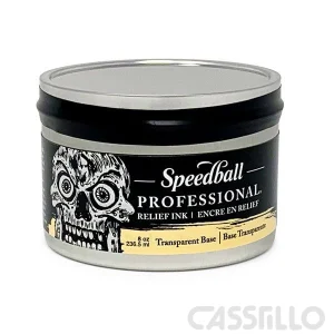 Casstillo Speedball Base Transparente Tinta Profesional De Impresion 236Ml