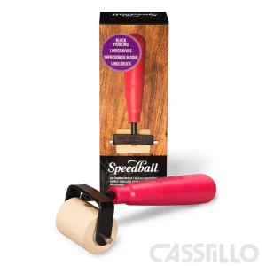 Casstillo Speedball Rodillo Goma Blanda 38Cm Estructura Acero Resistente Nucleo Plastico