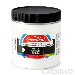 Casstillo Speedball Tinta Acrilica Para Serigrafia En Paper 236Ml Blanco
