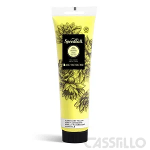 Casstillo Speedball Tinta Impresion Relieve Base Agua 150Ml Fluorescent Amarillo