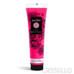 Casstillo Speedball Tinta Impresion Relieve Base Agua 150Ml Fluorescent Hot Pink 150Ml