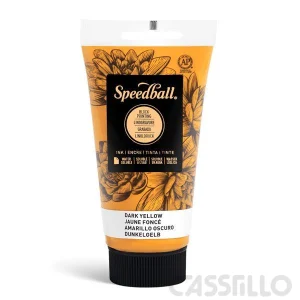 Casstillo Speedball Tinta Impresion Relieve Base Agua 75Ml Amarillo Oscuro