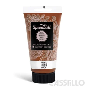 Casstillo Speedball Tinta Impresion Relieve Base Agua 75Ml Marron